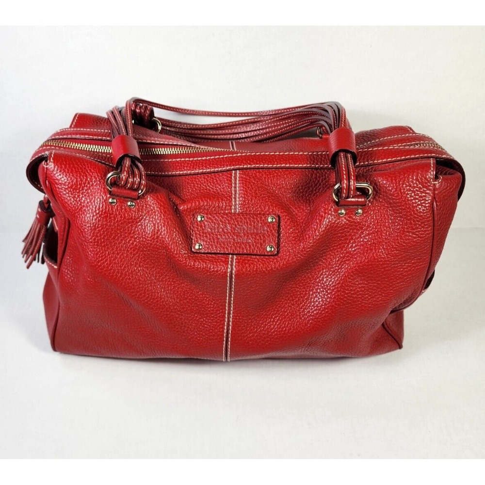 Kate‎ Spade Carlsbad Stevie Satchel Soft Shell Pebbled Leather Handbag Shoulder
